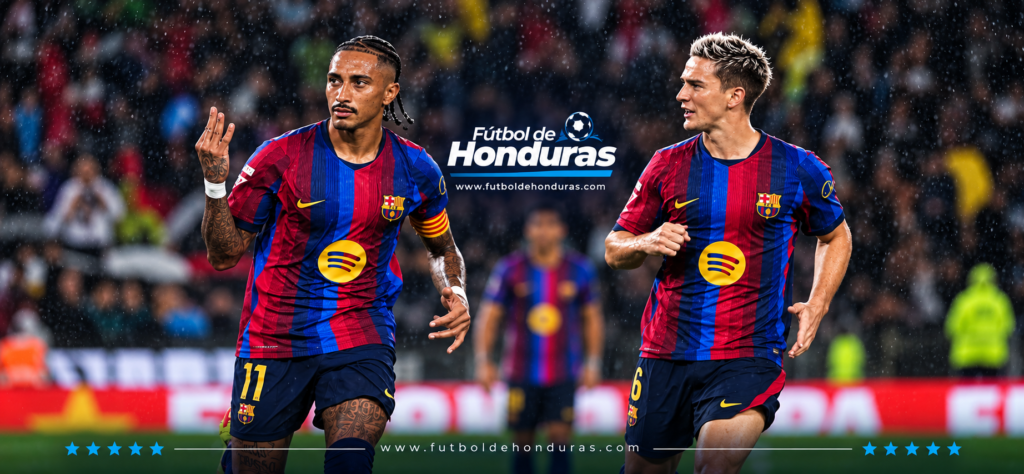 Barcelona vs Racing 7-2 con hat-trick de Raphinha en LaLiga