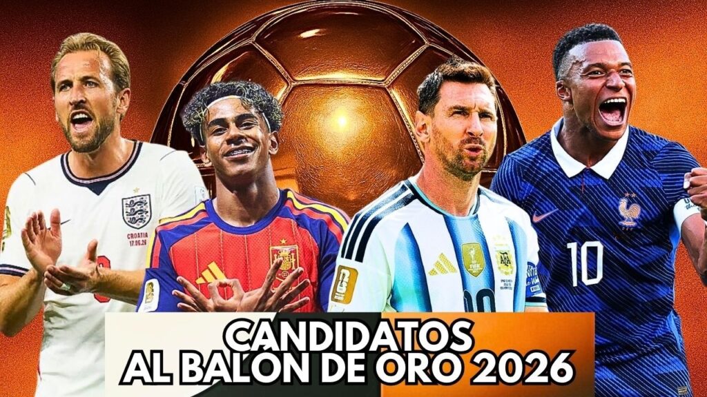 Los principales candidatos a ganar el Balón de Oro 2026.