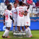 David Flores celebra en el Olimpia vs Independiente