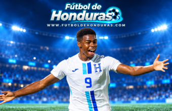 Keyrol Figueroa celebra su primer gol con Honduras