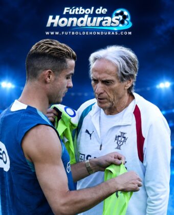 Cristiano Ronaldo y Jorge Jesus durante concentración de Portugal