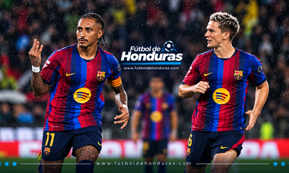 Barcelona vs Racing 7-2 con hat-trick de Raphinha en LaLiga