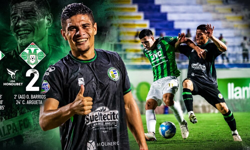 Juticalpa derrota 3-2 al Marathón con diez jugadores